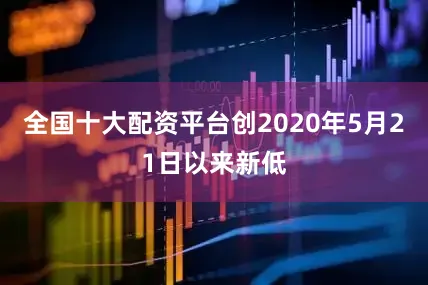 全国十大配资平台创2020年5月21日以来新低